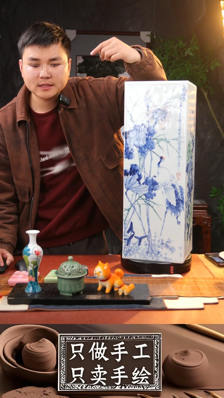 【闪购商品】瓷片景德镇手工手绘陶瓷