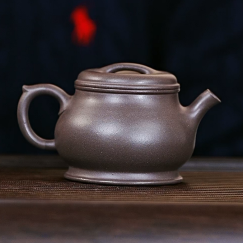 颂金•簋青灰泥;180cc手工制作宜兴紫砂壶23004081