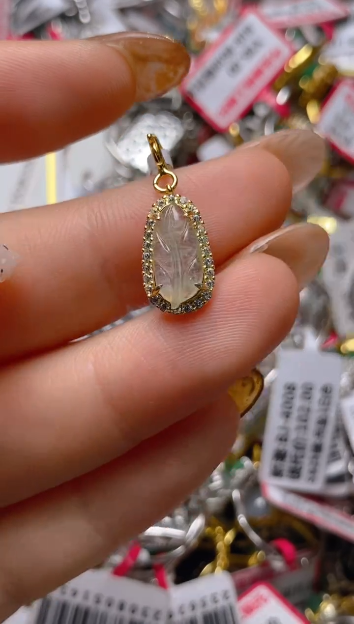 银S925镶嵌戒指翡翠百内无证书