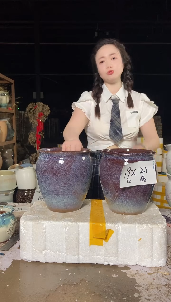 宜兴紫砂粗陶花盆19/21