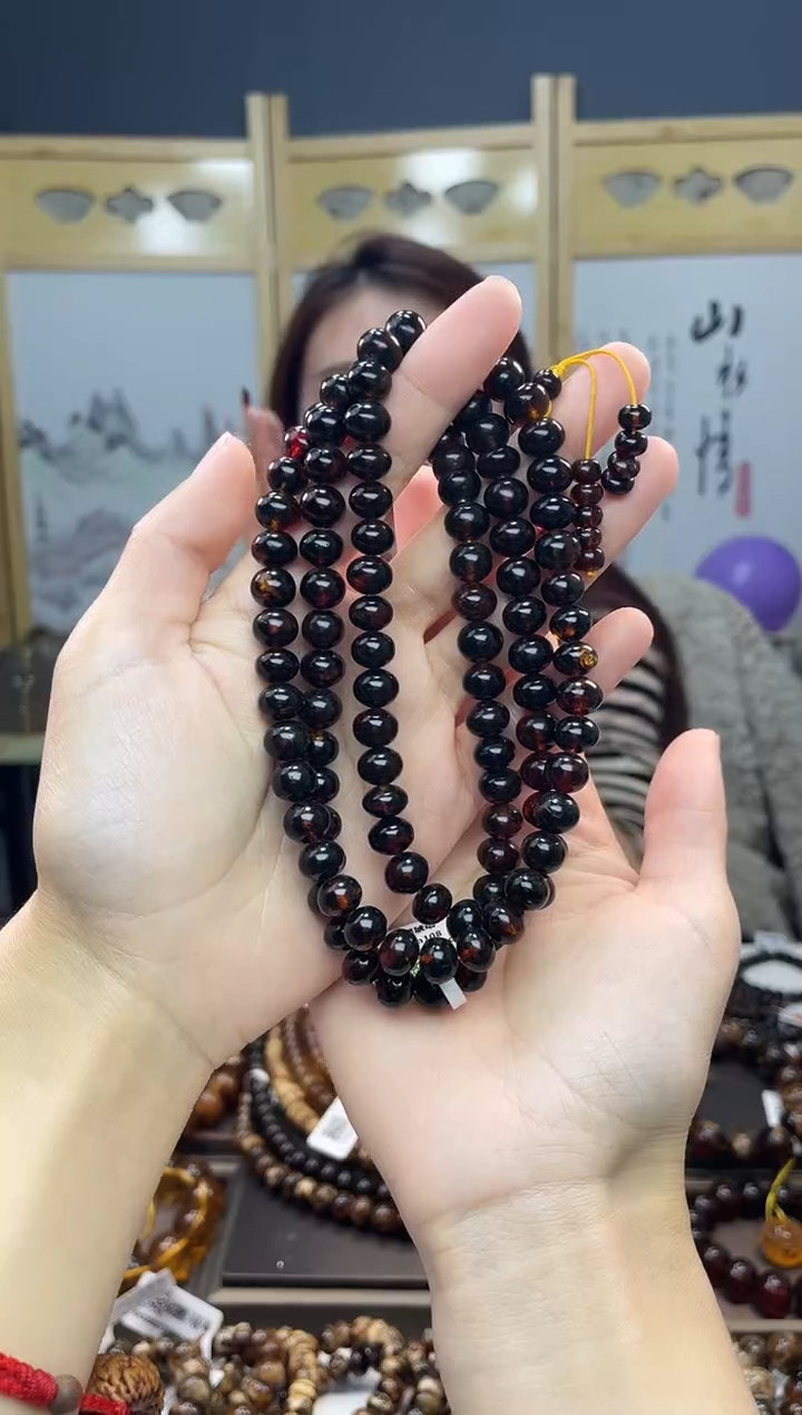 【闪购商品】琥珀裸石未镶嵌8+血翳108