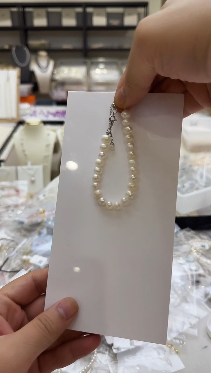淡水珍珠手链未镶嵌7mm 吊小珠-福利款