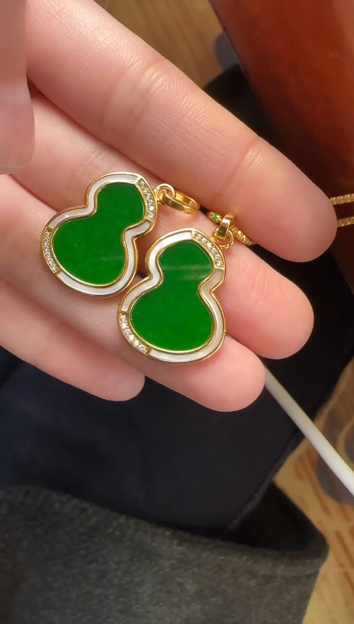 【闪购商品】翡翠颈饰银S925镶嵌吊坠/多样性发一件