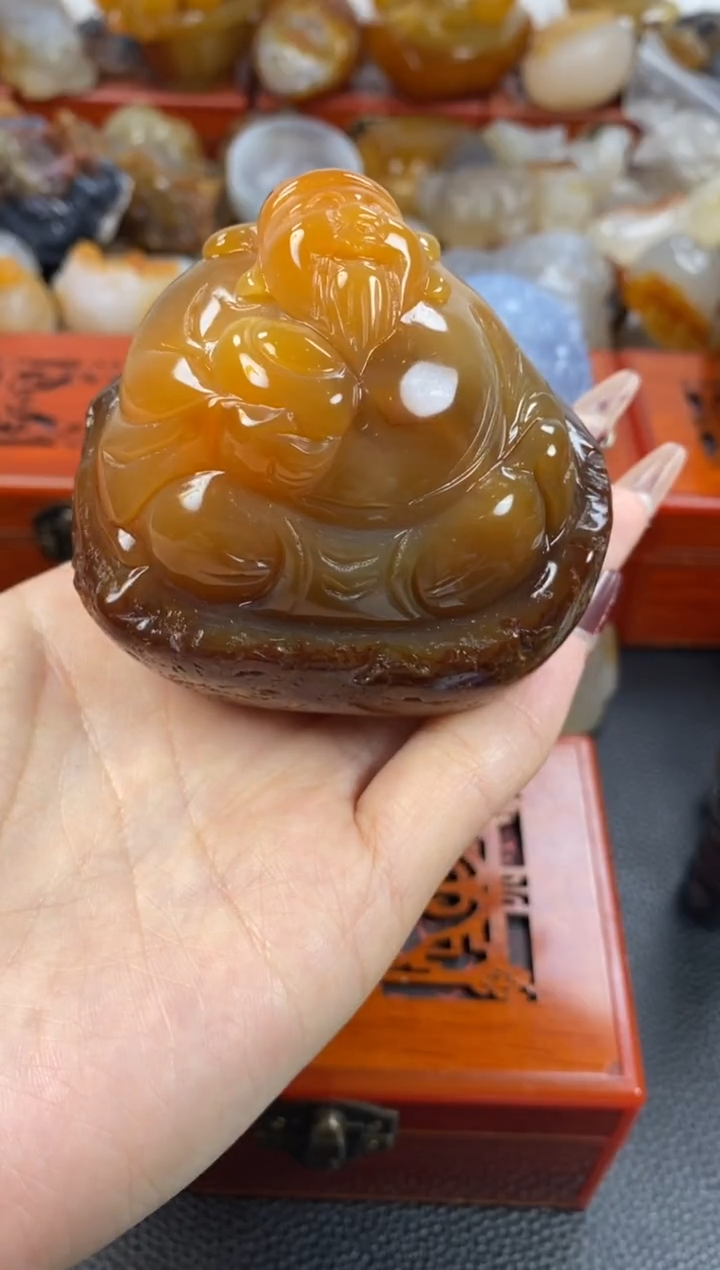 【闪购商品】玛瑙/玉髓摆件未镶嵌1