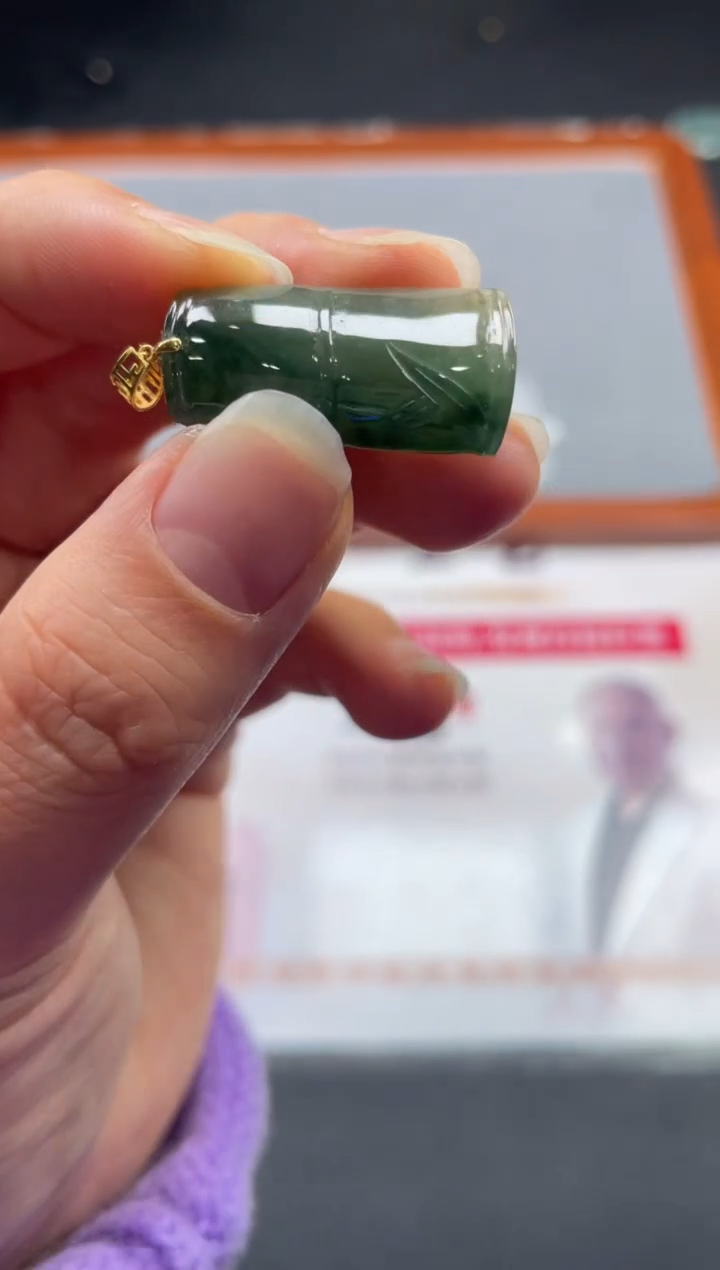 【闪购商品】定制翡翠18K金镶嵌01-16HDJT0134028