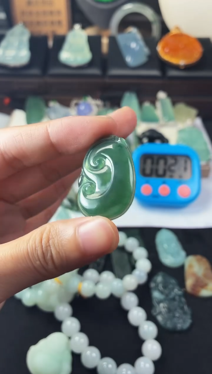 未镶嵌定制翡翠用****74063毛货不退不换