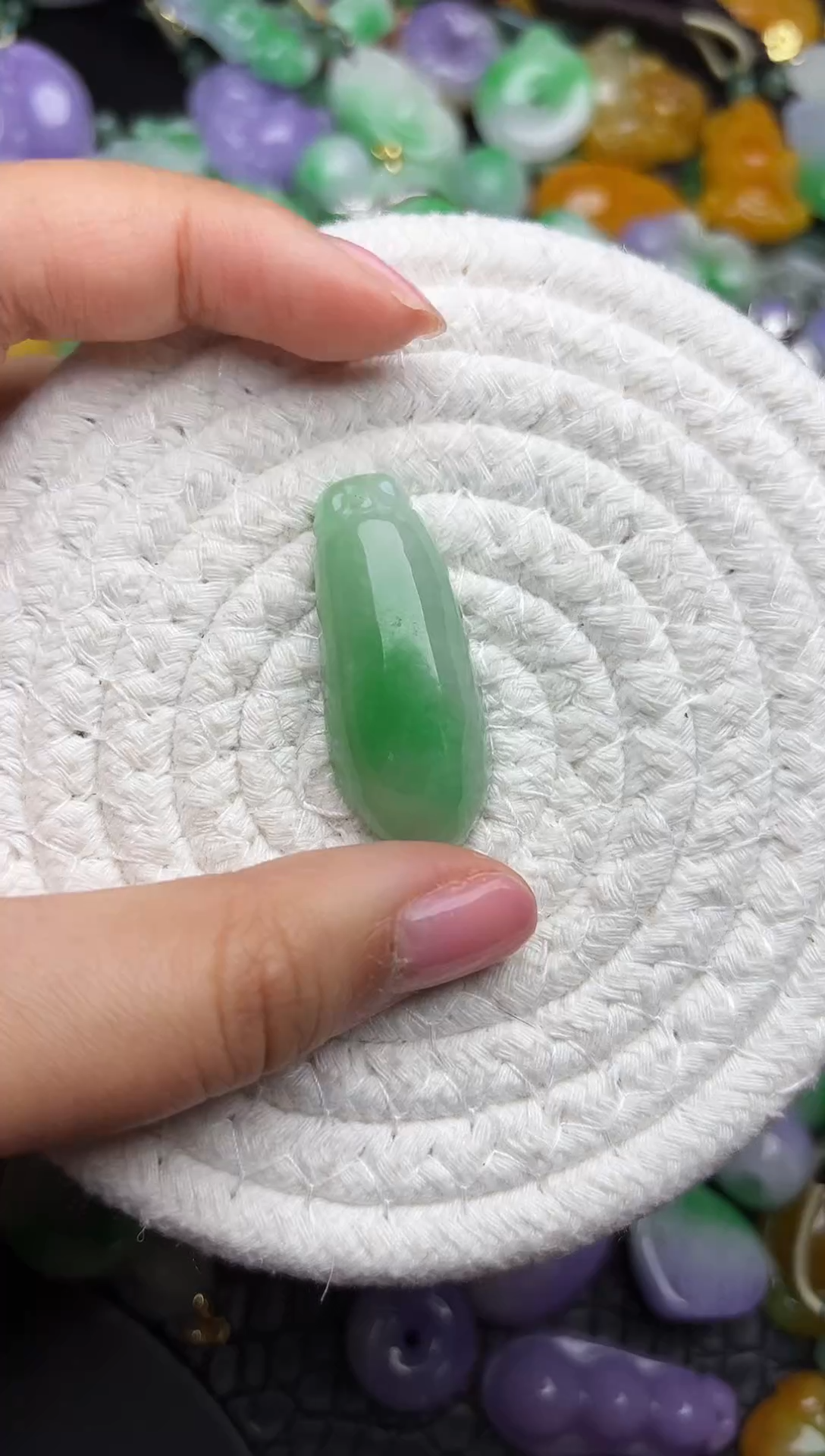 颈饰未镶嵌翡翠缅甸翡翠吊坠