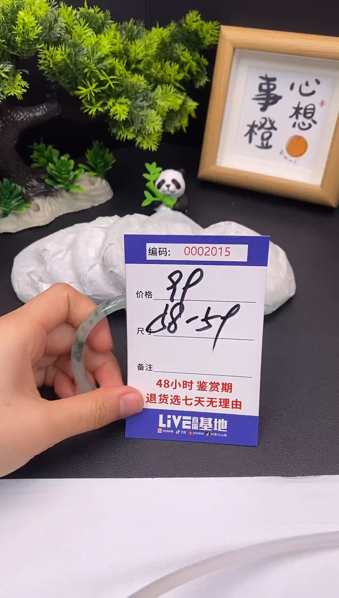 未镶嵌手镯翡翠0002015