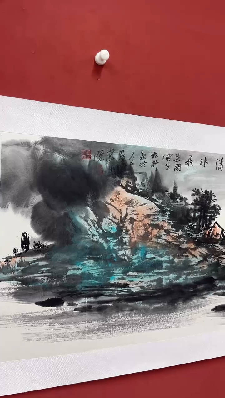 【闪购商品】国画张领军8平尺画作-11