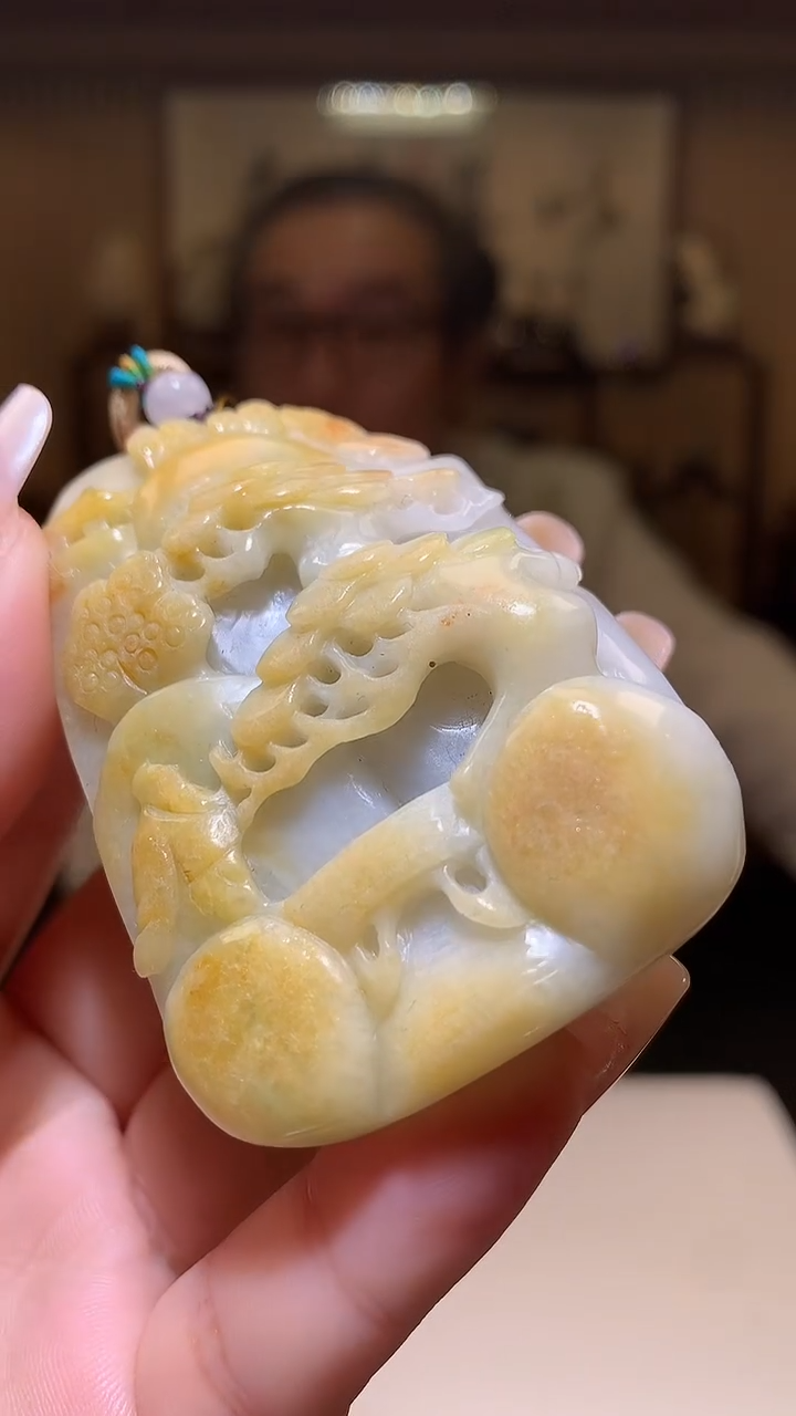 【闪购商品】定制翡翠未镶嵌1085xx-毛货挂件17