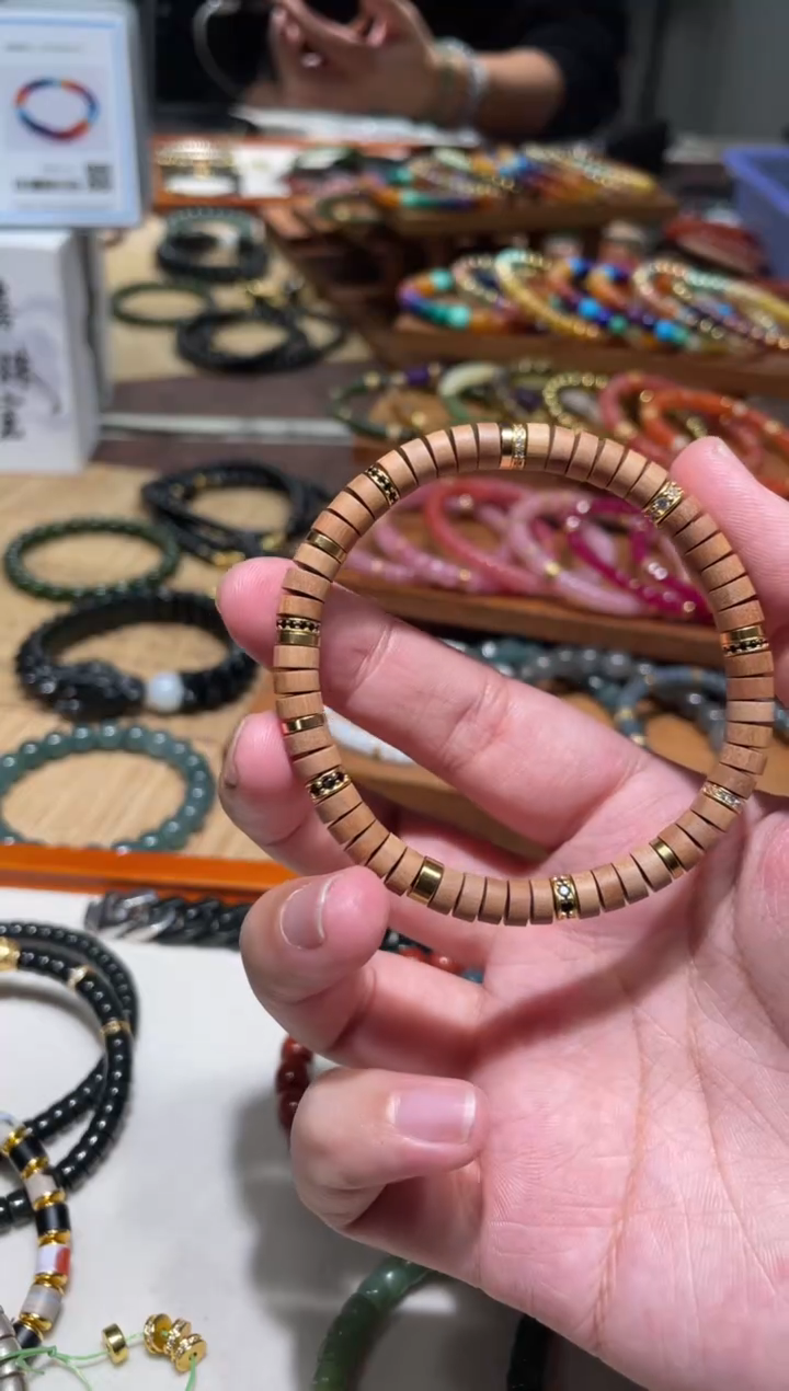 檀香木手串/手链6mm老山檀香木手串设计款