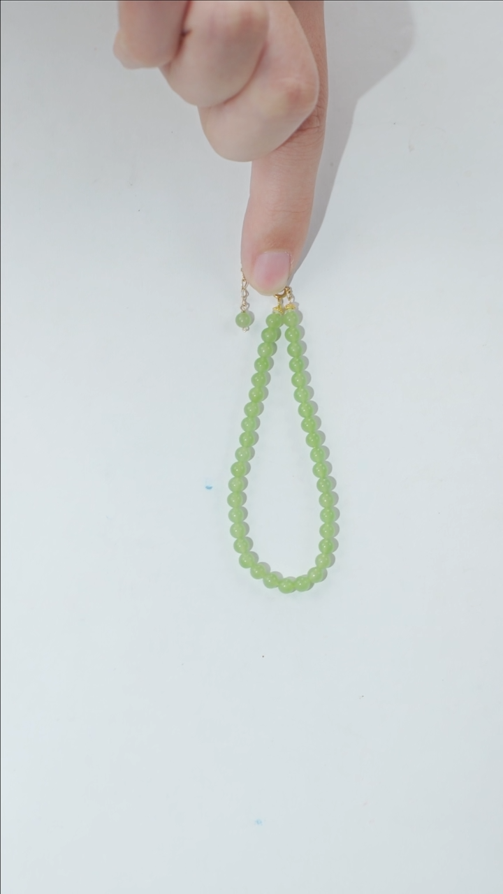 【闪购商品】和田玉手链18K金镶嵌手链