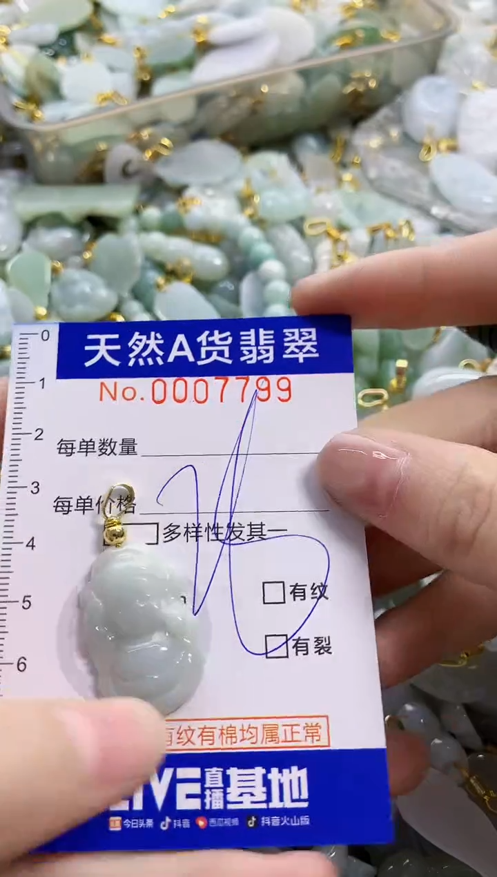 颈饰未镶嵌翡翠天然A货翡翠