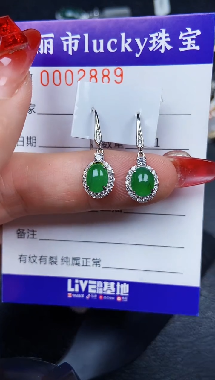 【闪购商品】翡翠颈饰银S925镶嵌2889