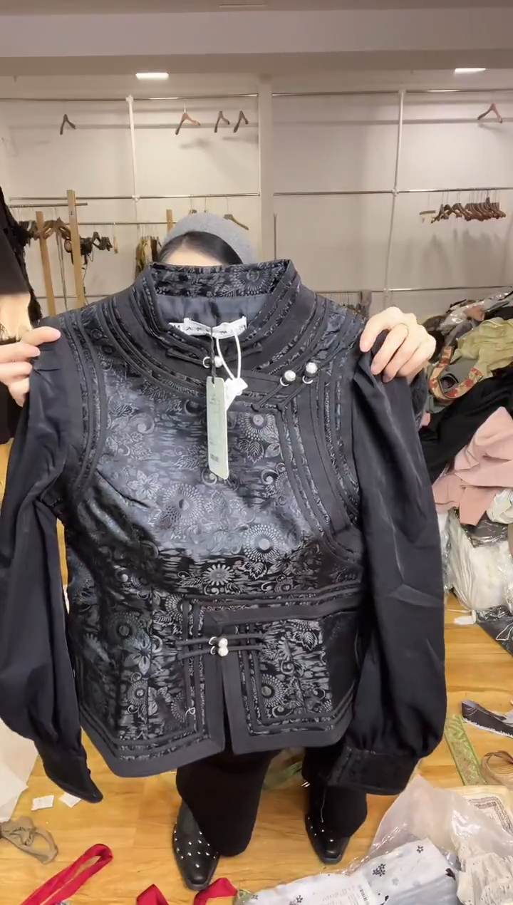 纱袖马甲       M码       80-105斤