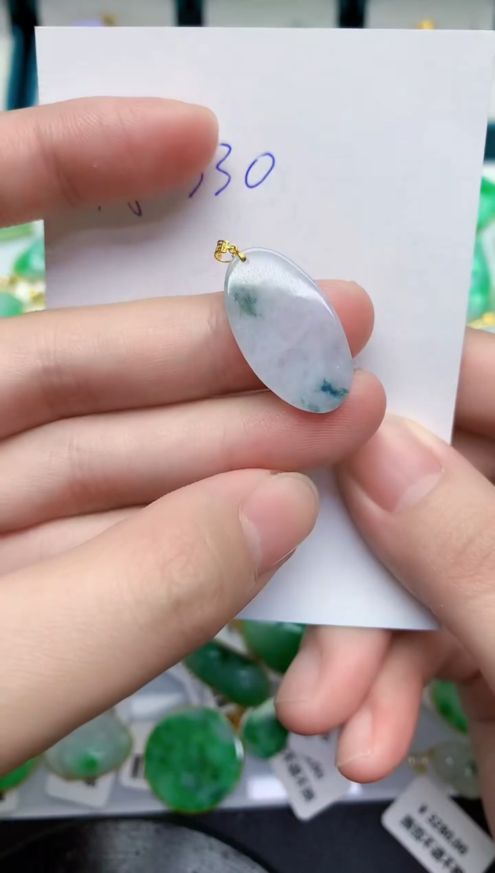 【闪购商品】翡翠颈饰18K金镶嵌000000000