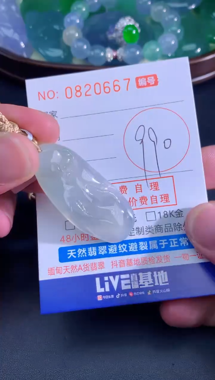 颈饰未镶嵌翡翠天然A货翡翠