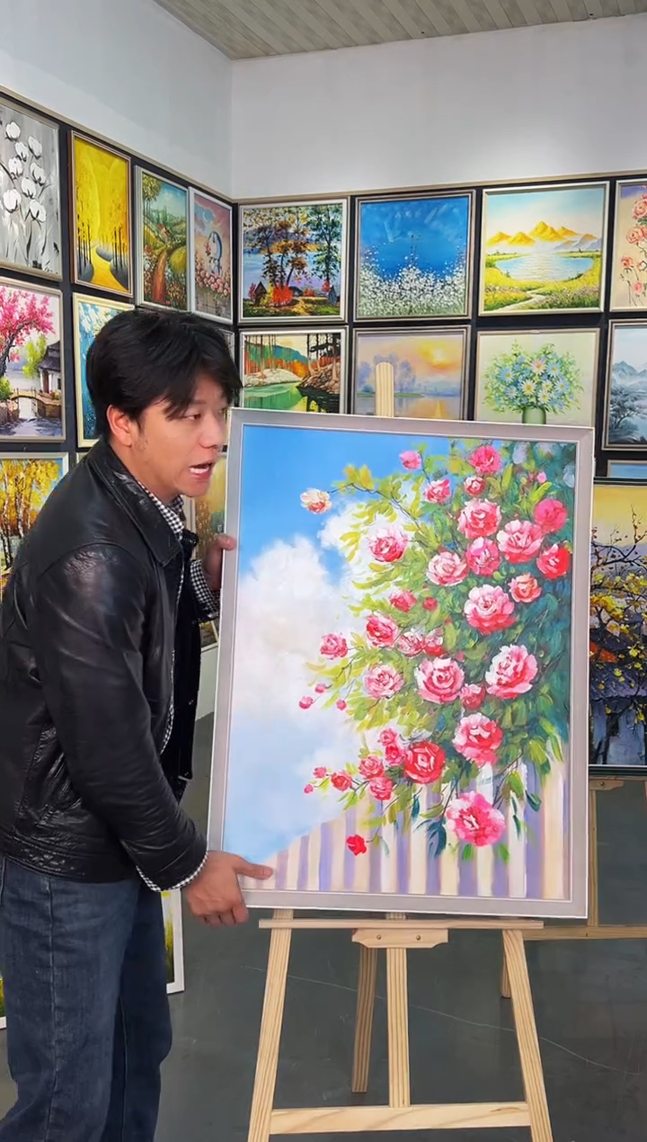 油画60*80纯手工油画巨好看