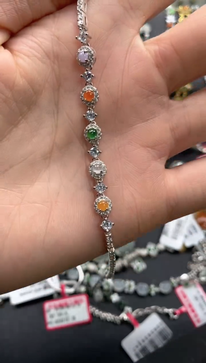 【闪购商品】翡翠戒指银S925镶嵌22222--7