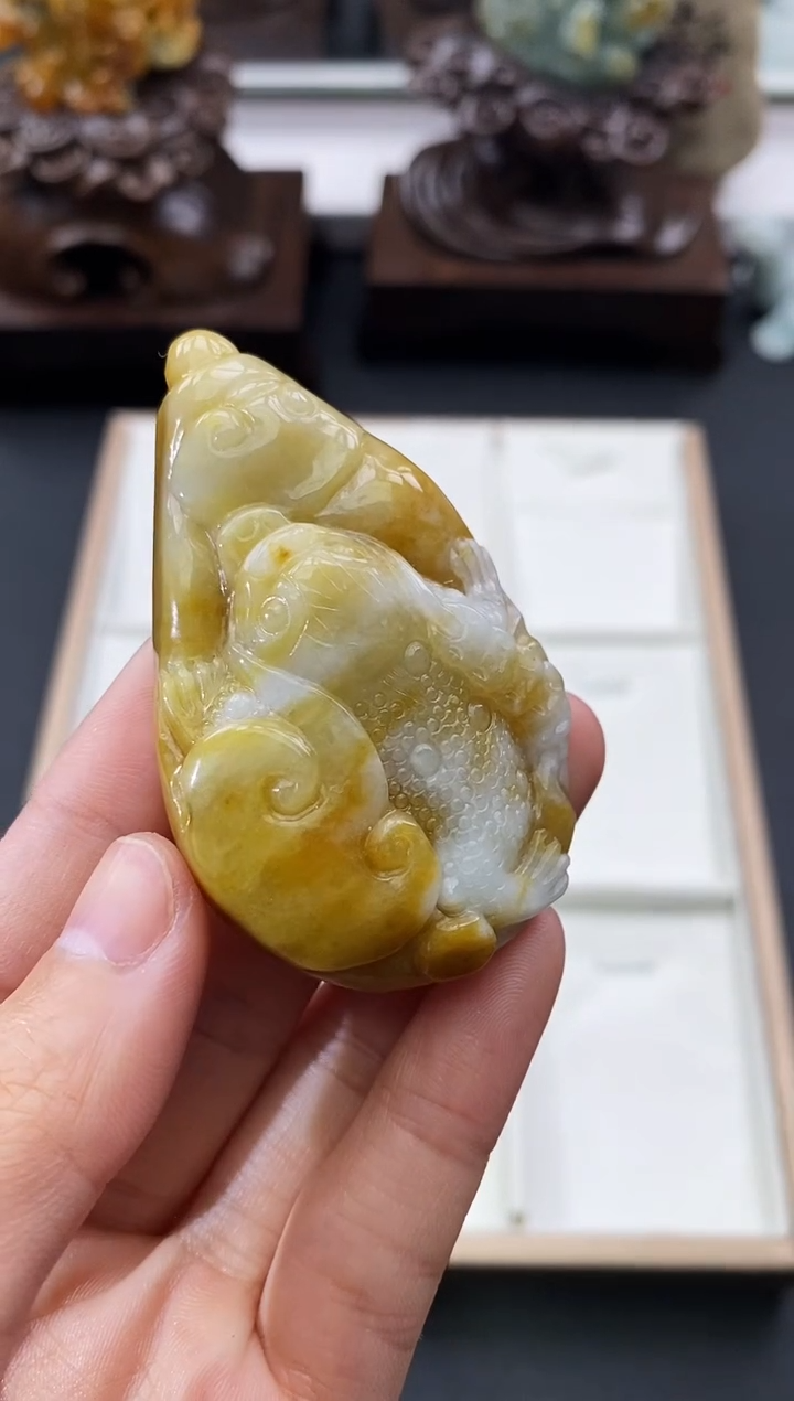 颈饰未镶嵌翡翠 天然缅甸A货翡翠