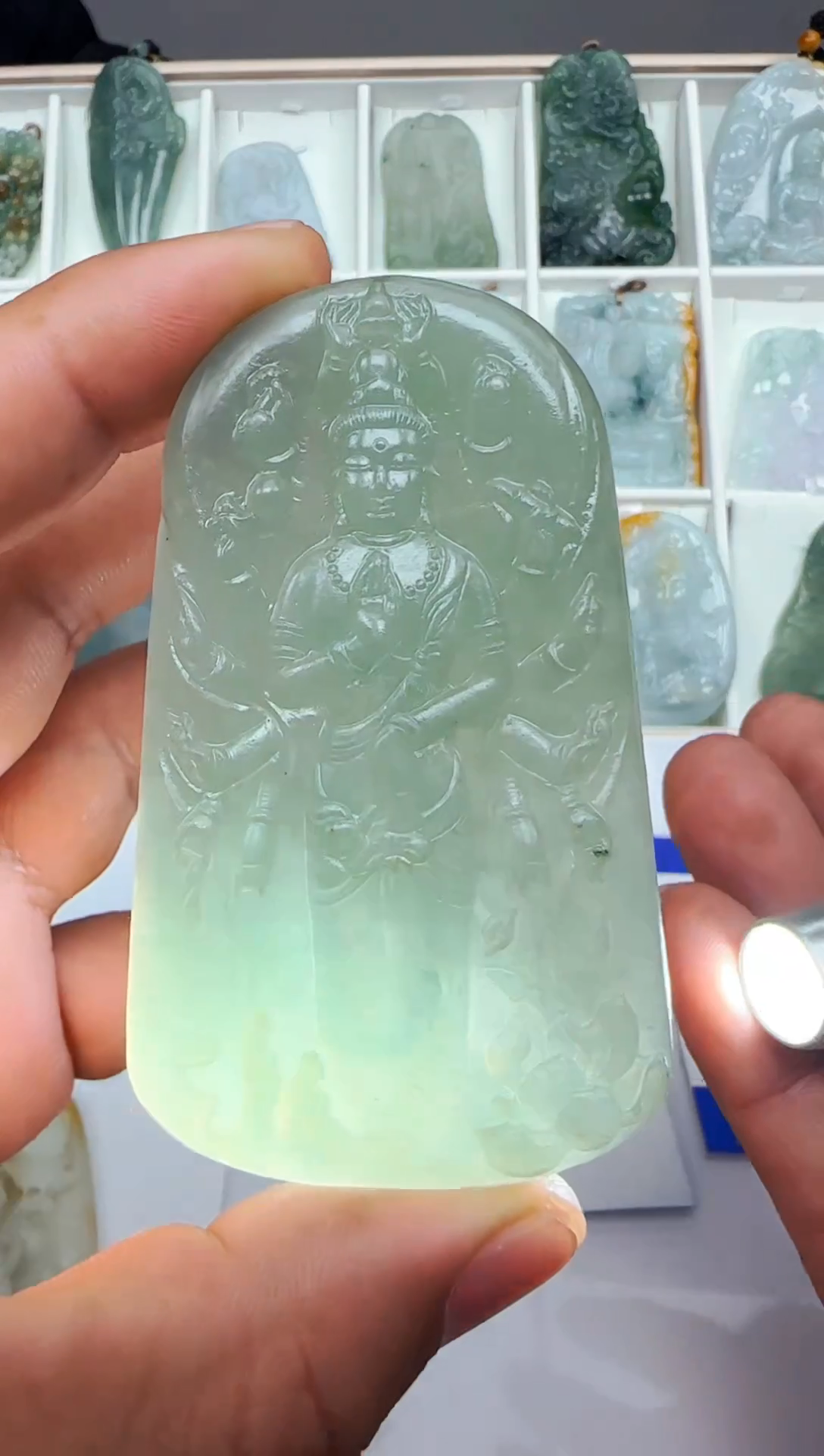 【闪购商品】翡翠颈饰未镶嵌缅甸天然A货翡翠