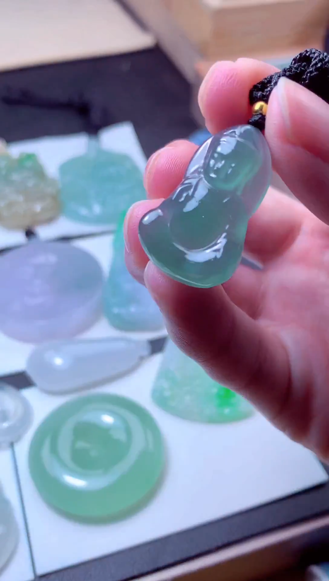 颈饰未镶嵌翡翠天然A货翡翠