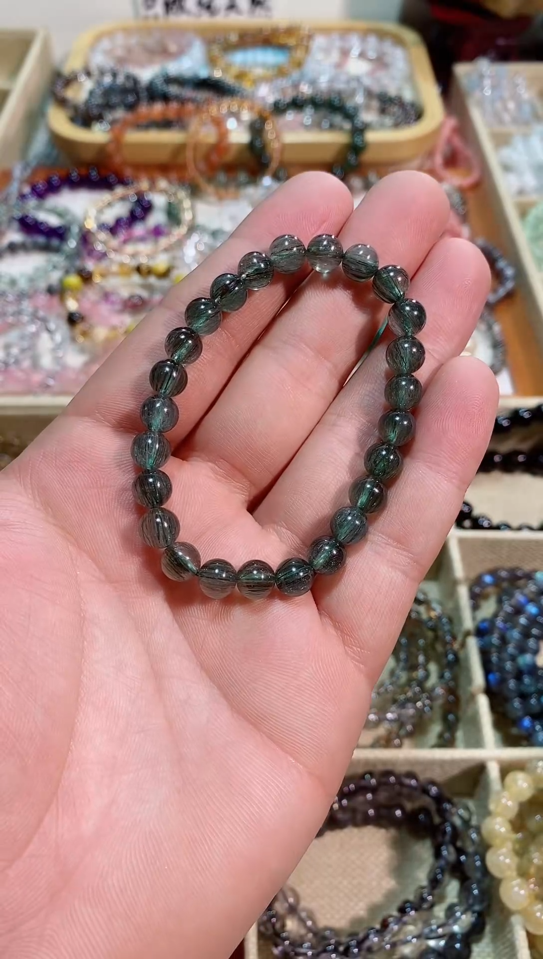 【闪购商品】水晶手链未镶嵌绿发晶8M+（多样性发其一）