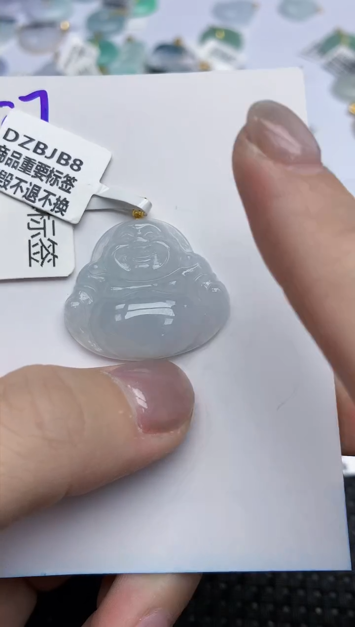 【闪购商品】翡翠颈饰18K金镶嵌天然翡翠A货