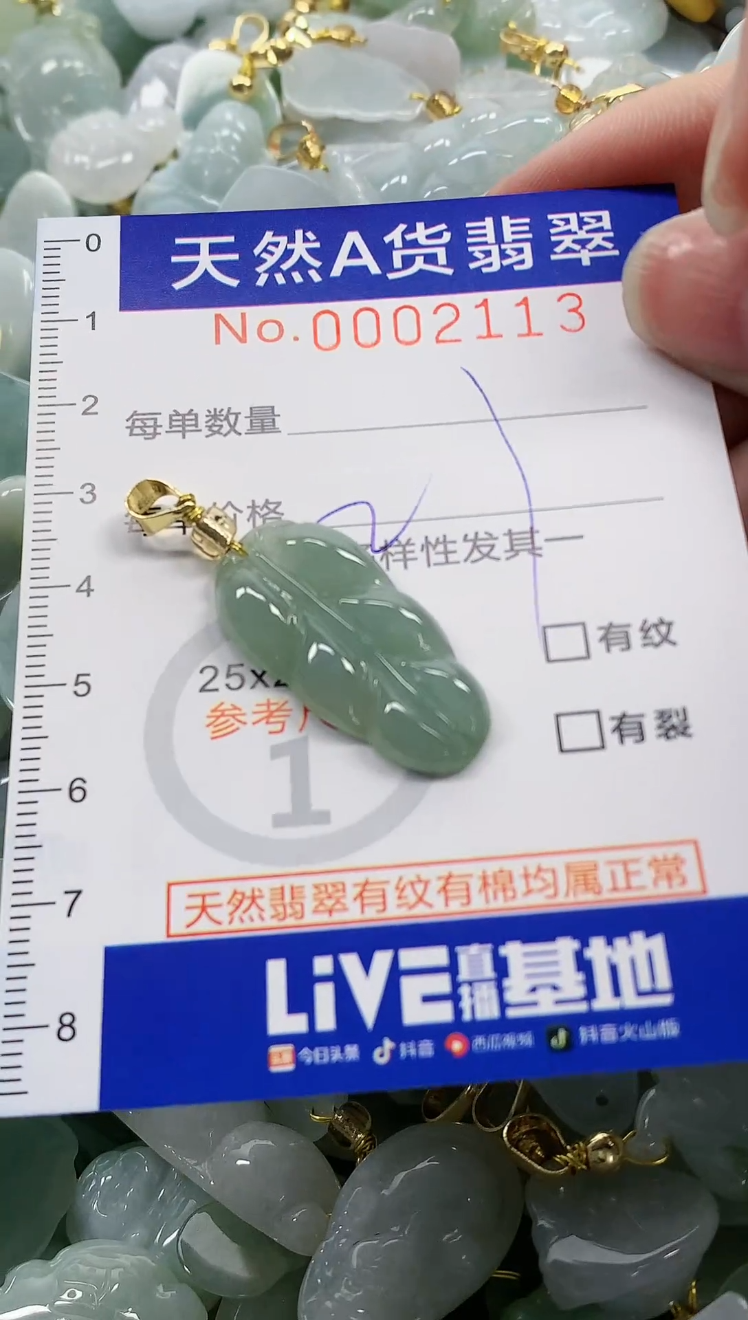 颈饰未镶嵌翡翠 纯天然a货翡翠