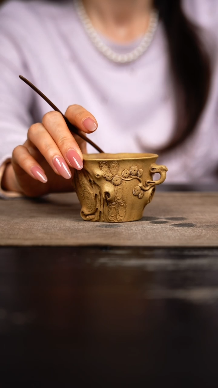 茶壶紫砂本山段树桩杯