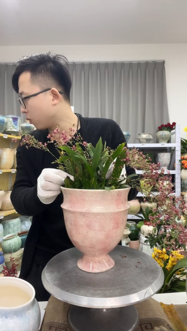 12.25陶瓷花盆直播链接高.    20  口15