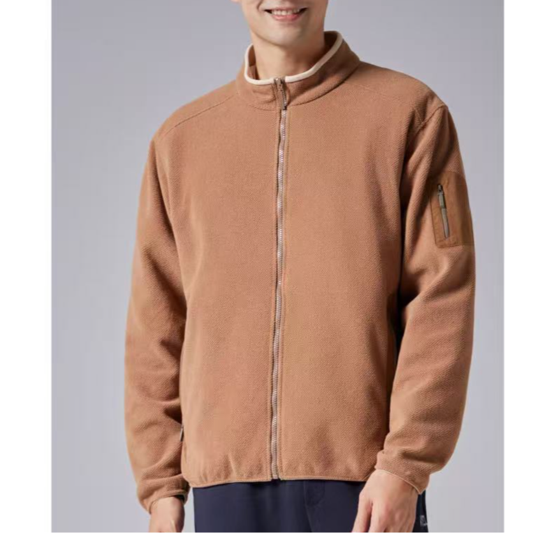 户外秋冬立领拉链长袖休闲保暖外套6734