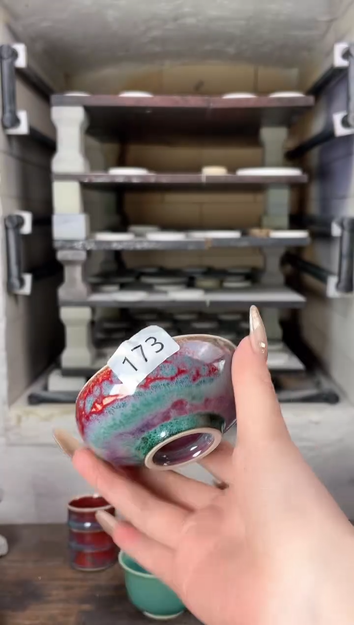 【闪购商品】摆件钧瓷手工茶器窑变