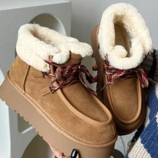 chalan  新款时尚百搭舒适休闲雪地靴B125D015