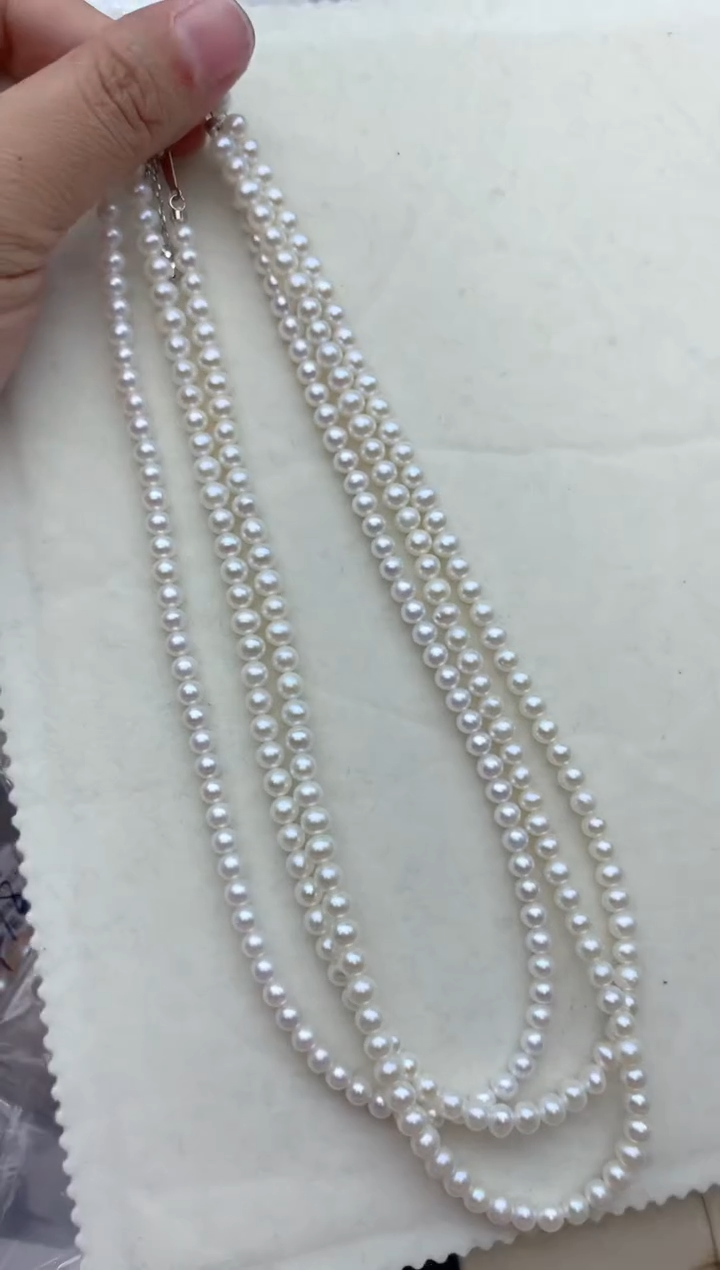 项链未镶嵌淡水珍珠多样性发其一，非无暇