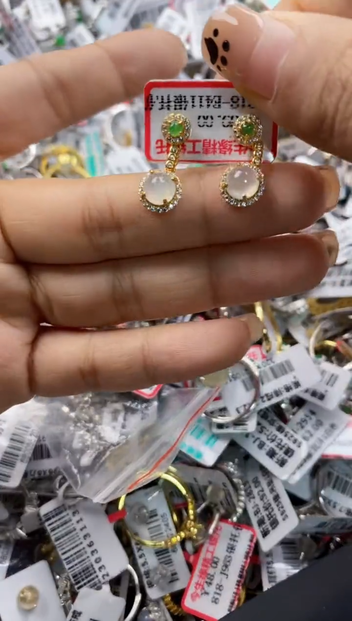 银S925镶嵌戒指翡翠 222   4