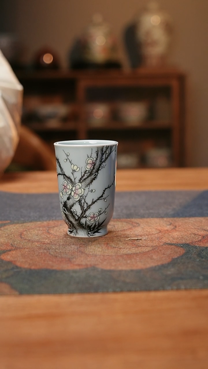 【闪购商品】诗逸瓷话梅花闻香杯