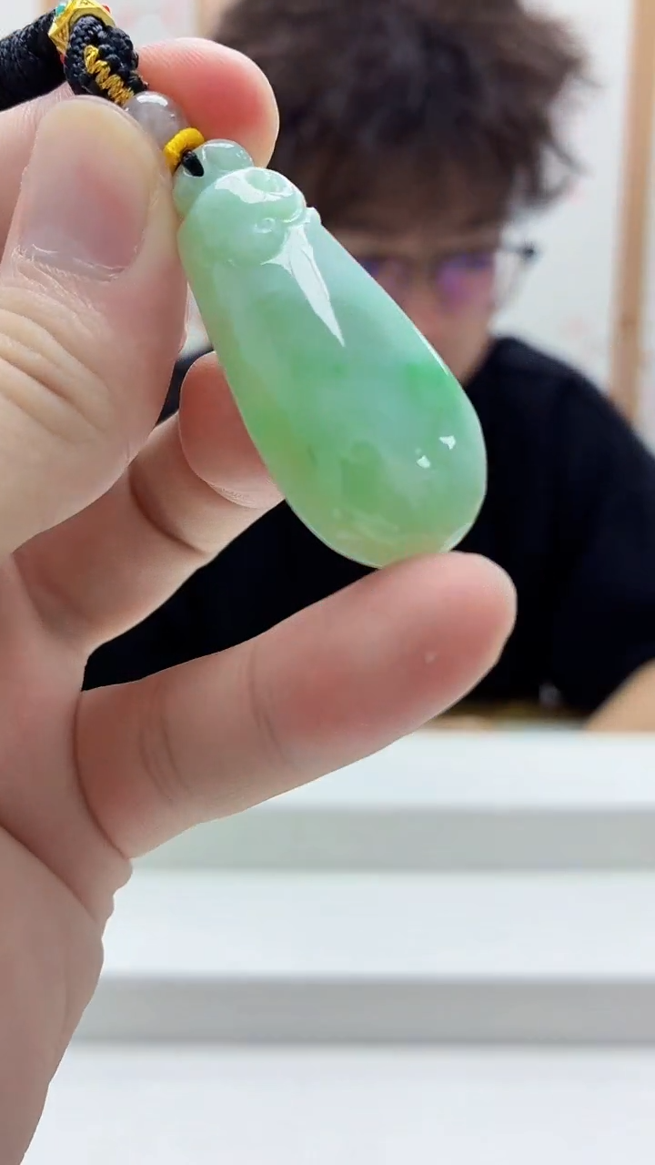 未镶嵌定制翡翠4688bb-毛货挂件65