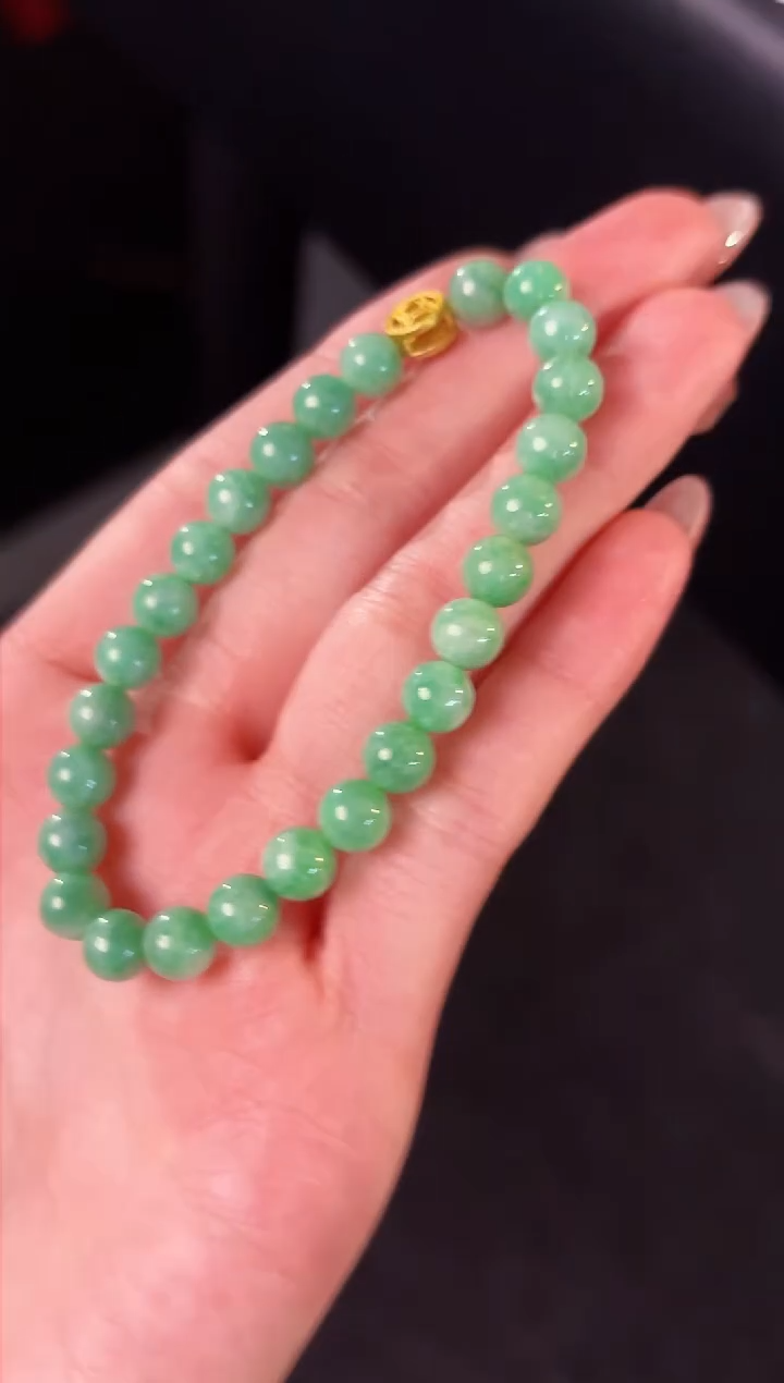 【闪购商品】翡翠手链未镶嵌缅料A货/支持复检/一件