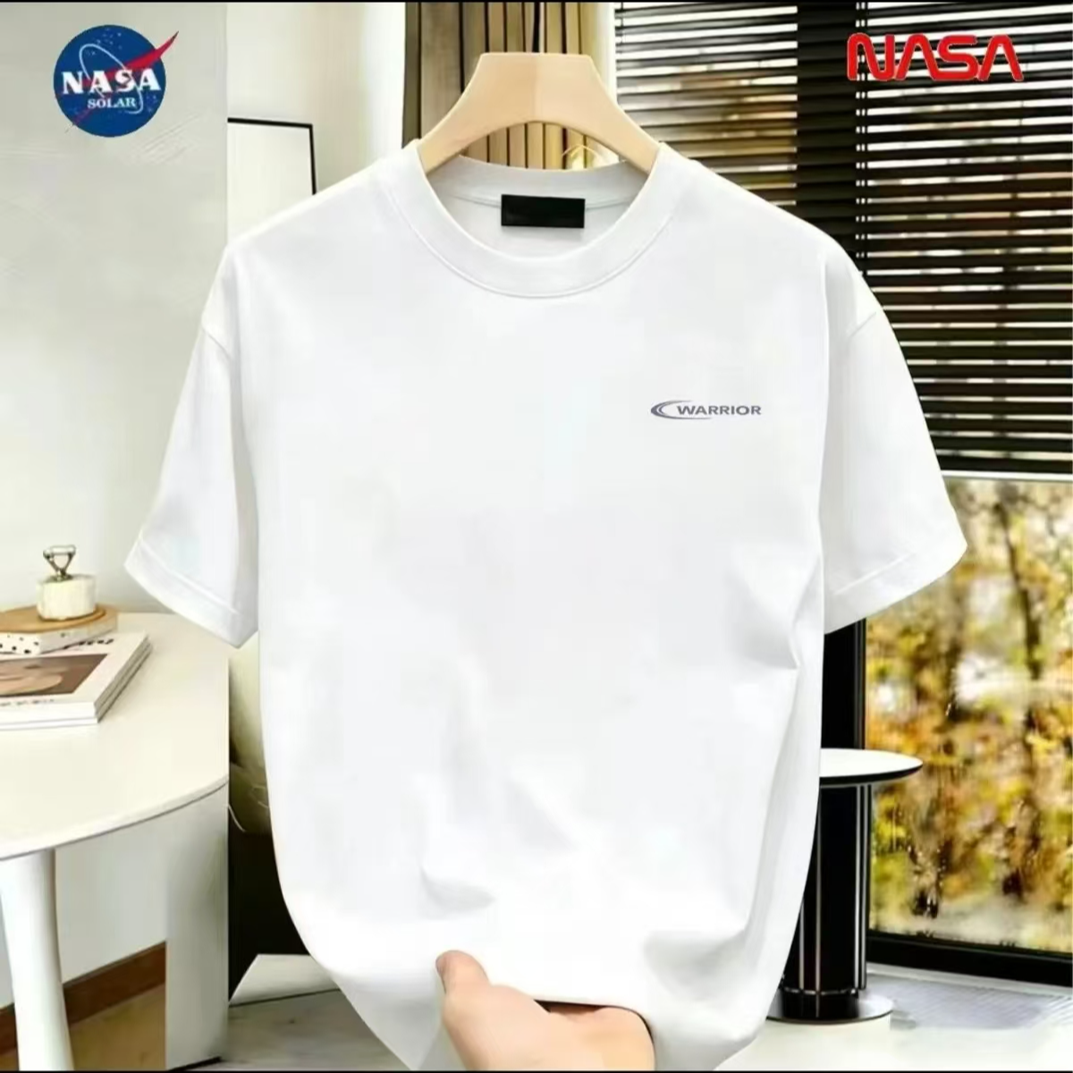 NASA联名纯棉夏季圆领短袖T恤微宽松时尚男女同款休闲百搭06