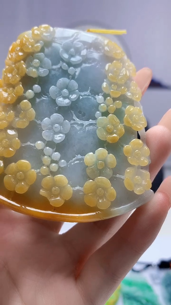 【闪购商品】定制翡翠未镶嵌5153DD-毛货挂件62