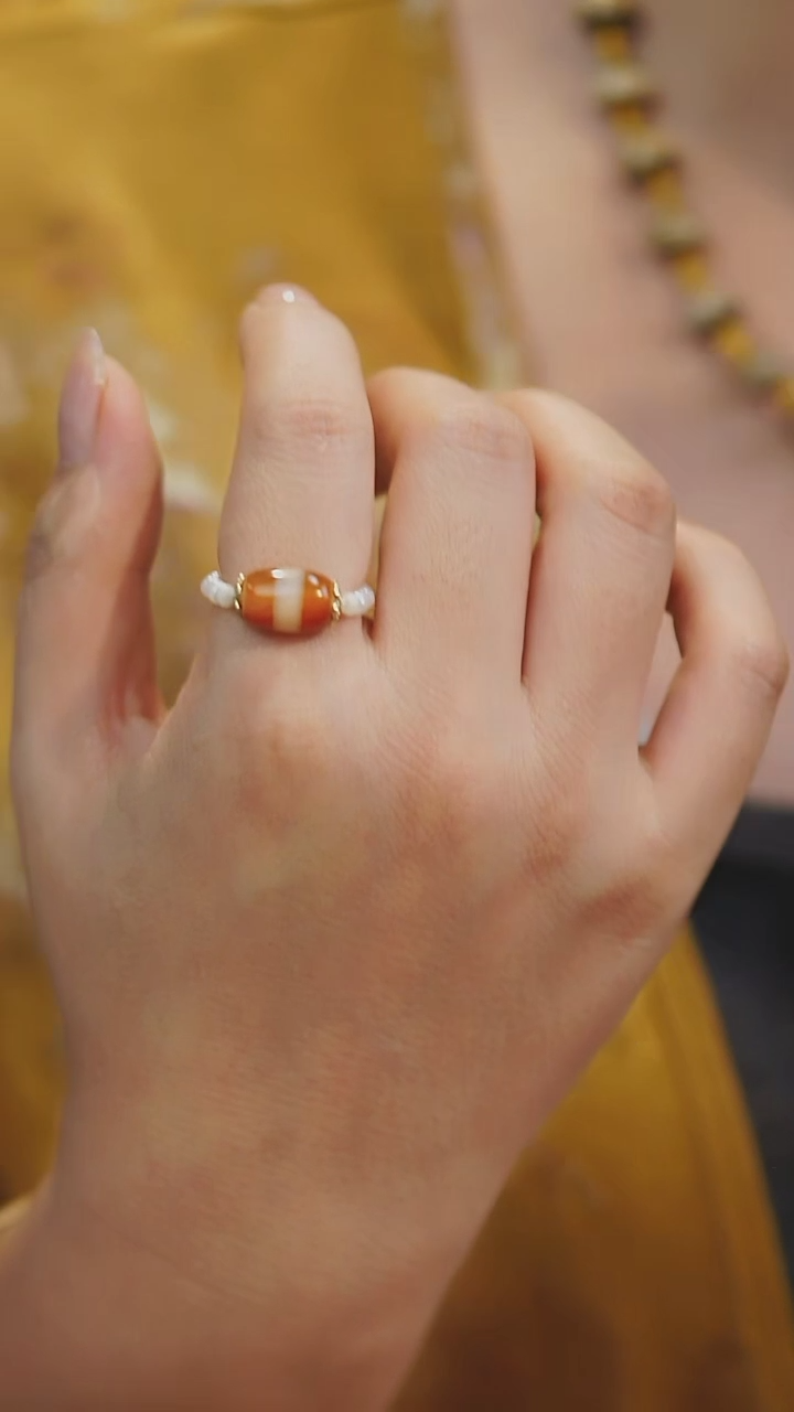 【闪购商品】玛瑙/玉髓戒指未镶嵌多样性发其一