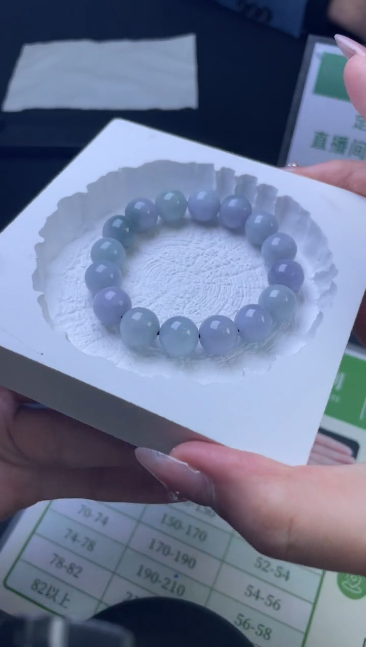 【闪购商品】翡翠手串未镶嵌W008-33640多样性发一