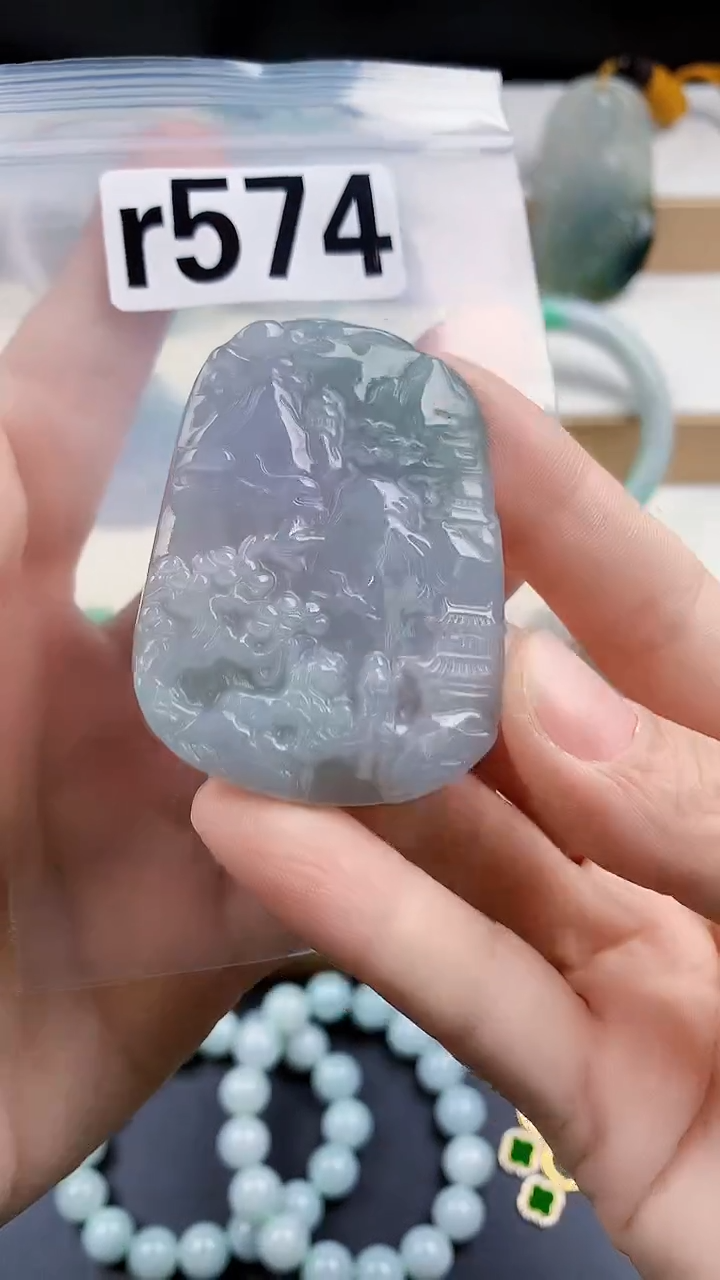 颈饰未镶嵌翡翠天然翡翠吊坠挂件