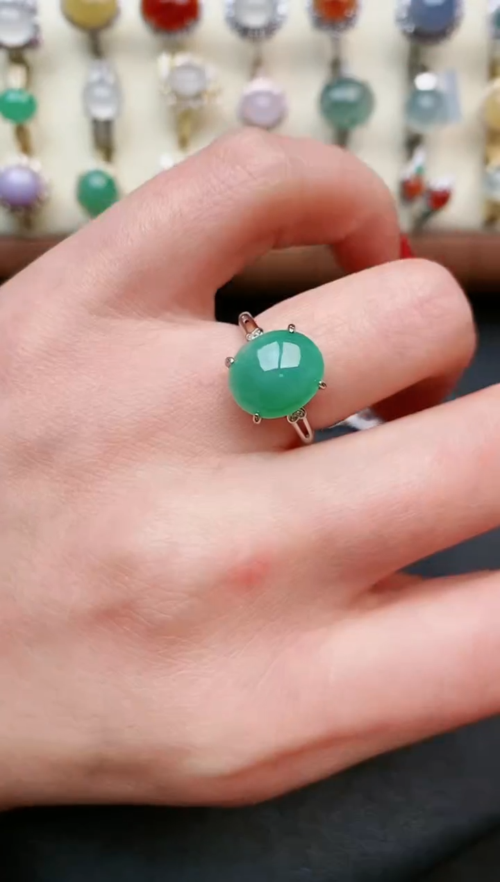 【闪购商品】翡翠戒指银S925镶嵌.....