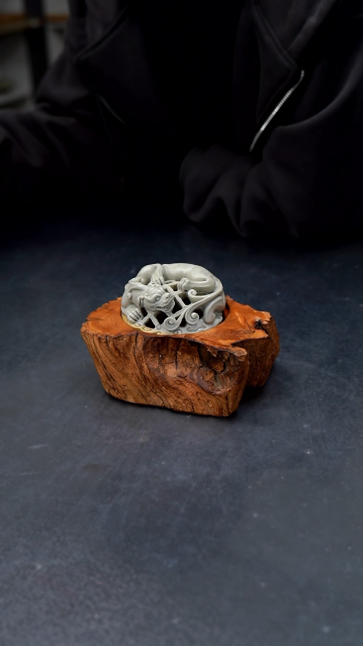 【闪购商品】松花石白色螭龙香炉