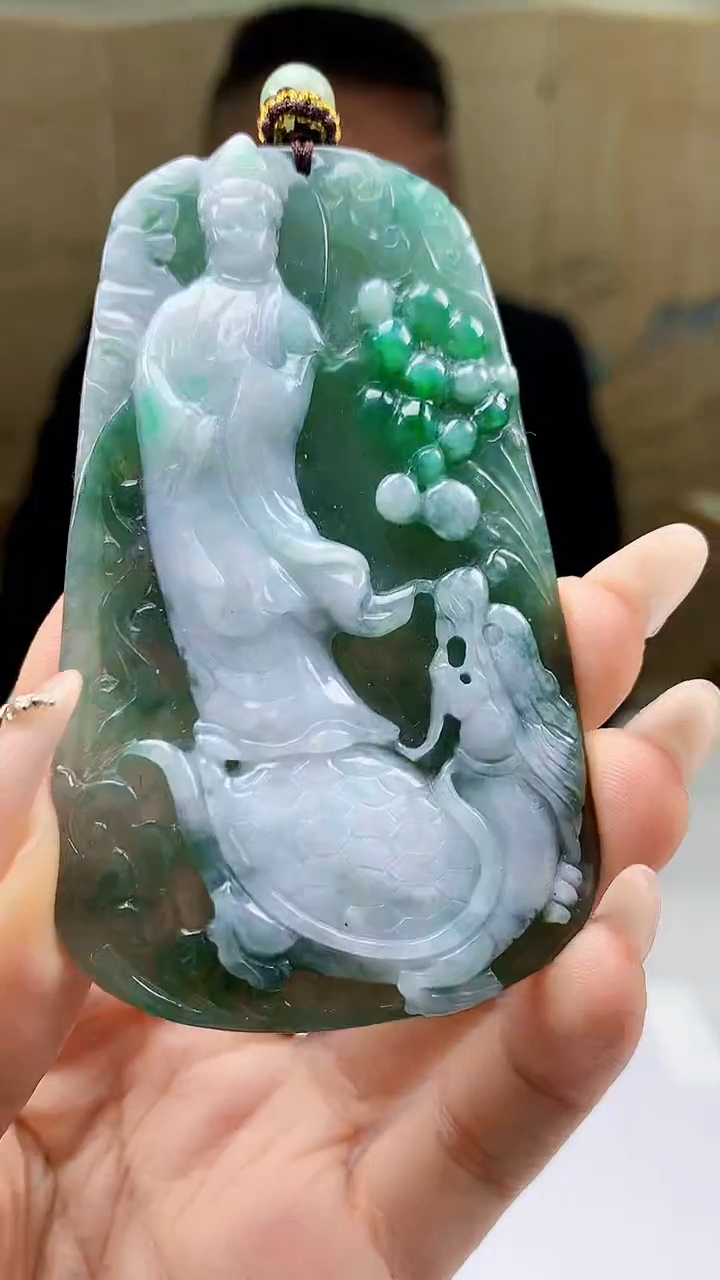 【闪购商品】定制翡翠未镶嵌4969ty-毛货挂件169