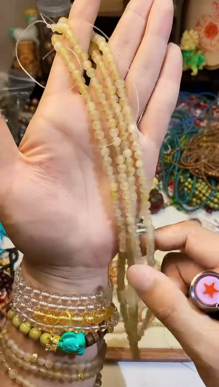 非洲檀香手串/手链卡6羊角108颗