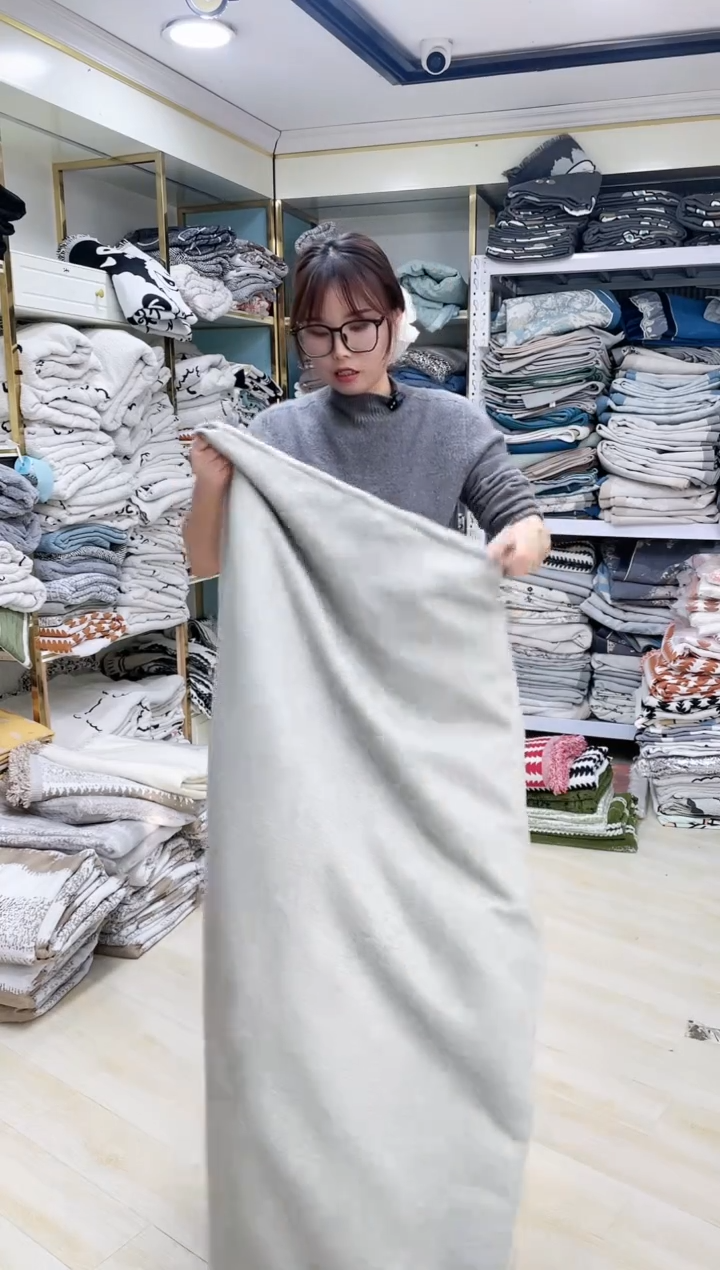 雪尼尔加宽绿色230*260