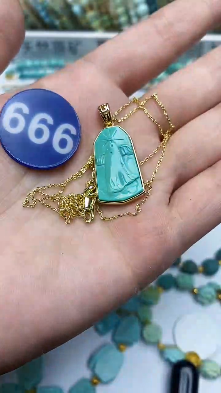 【闪购商品】绿松石项链合金项链666